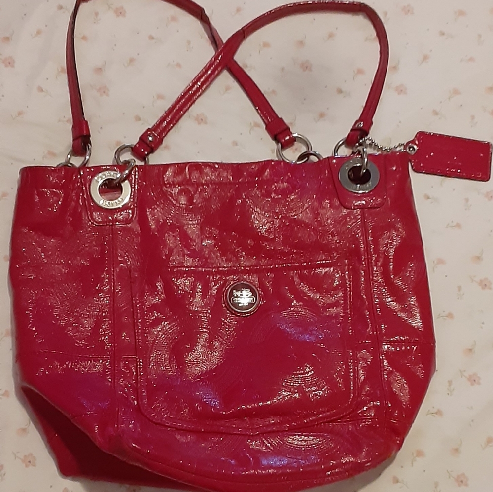 COACH Raspberry Tote